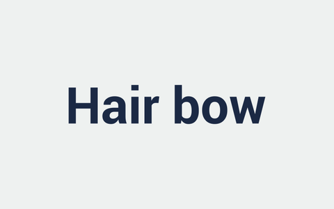 Hair bow (placeholder)